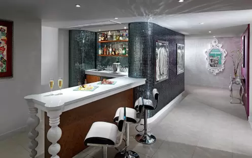 Rock Start Suite Ocean Front Two Bedroom  Bar Area